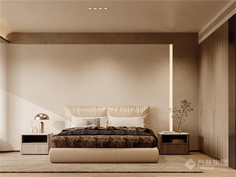 独特视觉效果：玻璃砖弧形墙面为卧室带来独特的视觉感受，增加空间的层次感和艺术氛围。同时玻璃砖的透明度可在保证透光的同时保护隐私。增添丰富的触感和质感体验。